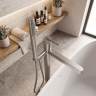 смеситель для ванны Rea Grace напольный brushed nickel (REA-B2238)