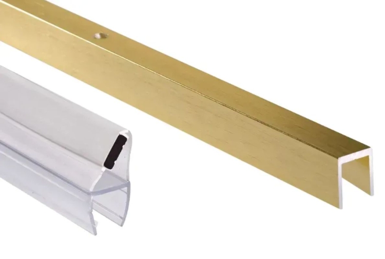 профиль для душевых дверей Rea Atlas gold brush (REA-K6750)