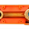 смеситель для умывальника скрытого монтажа Rea Owen gold brushed + box (REA-B5334)