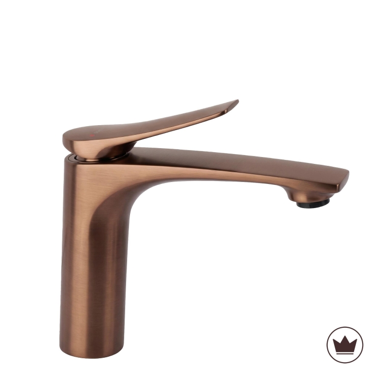 смеситель для умывальника Rea Vision низкий, brushed copper (REA-B6343)