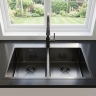 кухонная мойка Rea Joel 83x55 с сифоном black (ZLE-06410)