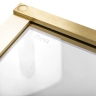 душевая стенка Rea Hugo 80x200,5 безопасное стекло, прозрачное, матовое золото (REA-K6612)