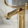 смеситель для умывальника Rea Vision низкий, gold (REA-B6341)