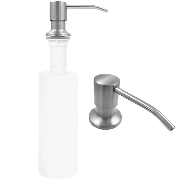дозатор жидкого мыла для кухонной мойки Rea Lon brushed nickel (REA-08005)