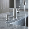 дозатор жидкого мыла для кухонной мойки Rea Lon brushed nickel (REA-08005)