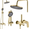душевая система Rea Marco brush gold (REA-P8548)