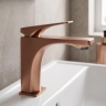 смеситель для умывальника Rea Joe Premium Low brushed copper (REA-B8936)