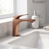 смеситель для умывальника Rea Joe Premium Low brushed copper (REA-B8936)