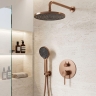 душевая система Rea Foster скрытого монтажа, brushed copper +BOX (REA-P7621)