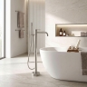 смеситель для ванны Rea Clif напольный brushed nickel (REA-B7500)