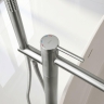 смеситель для ванны Rea Clif напольный brushed nickel (REA-B7500)
