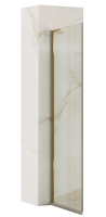 душевая стенка Rea Hugo 90x200,5 безопасное стекло, прозрачное, матовое золото (REA-K6613)