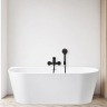ванна акриловая Rea Capri 160x75 + сифон + пробка click/clack (REA-W9803)