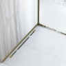 плинтус для душевого поддона Rea 130 см brush gold (REA-K4302)