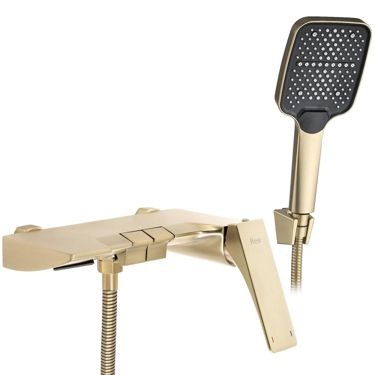 смеситель для ванны Rea Joe brush gold (REA-B8992)