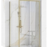 душевая стенка Rea Rapid 100х195 безопасное стекло, прозрачное, gold brush (REA-K4706)