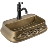 умывальник Rea Castel 54x38 матовый, медный, бронза (REA-U3508)