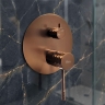 душевая система Rea Lungo Diamond скрытого монтажа, brushed copper +BOX (REA-P5697)
