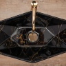 умывальник Rea Vegas 37x57 black marble shiny (REA-U5603)