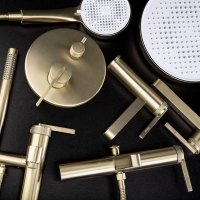 душевая система Rea Grace скрытого монтажа, brushed gold +BOX (REA-P4405)