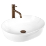 умывальник Rea Cleo 50x35 накладной white глянцевый (REA-U7881)