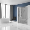 душевая дверь Rea Rapid Swing 120x195 безопасное стекло, прозрачное, chrome (REA-K5456)