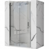 душевая дверь Rea Molier 100x190 безопасное стекло, прозрачное, chrome (REA-K6371)