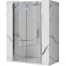 душевая дверь Rea Molier 100x190 безопасное стекло, прозрачное, chrome (REA-K6371)