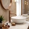 смеситель для умывальника Rea Lungo Diamond high brushed copper (REA-B9846)