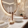 смеситель для умывальника Rea Lungo Diamond high brushed copper (REA-B9846)