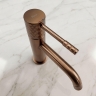 смеситель для умывальника Rea Lungo Diamond high brushed copper (REA-B9846)