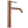 смеситель для умывальника Rea Lungo Diamond high brushed copper (REA-B9846)
