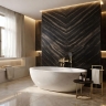 смеситель для ванны и душа Rea Lungo Stripe brushed gold (REA-B8055)