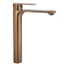 смеситель для умывальника Rea Drop brushed copper, высокий (REA-B8972)