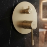 душевая система Rea Lungo Diamond скрытого монтажа, brushed gold +BOX (REA-P9665)