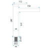 смеситель для умывальника Rea Grace high brushed nickel (REA-B8943)
