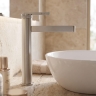 смеситель для умывальника Rea Grace high brushed nickel (REA-B8943)