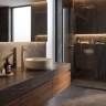 смеситель для умывальника Rea Grace high brushed nickel (REA-B8943)