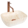 умывальник Rea Belinda Mini 36x25 travertine matt (REA-U4700)