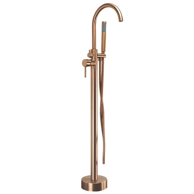 смеситель для ванны Rea Lungo напольный, brushed copper (REA-B7495)