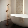 смеситель для ванны Rea Lungo напольный, brushed copper (REA-B7495)