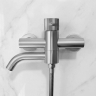 смеситель для ванны и душа Rea Lungo Stripe brushed nickel (REA-B8057)