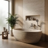 смеситель для ванны и душа Rea Lungo Stripe brushed nickel (REA-B8057)