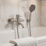 смеситель для ванны и душа Rea Lungo Stripe brushed nickel (REA-B8057)