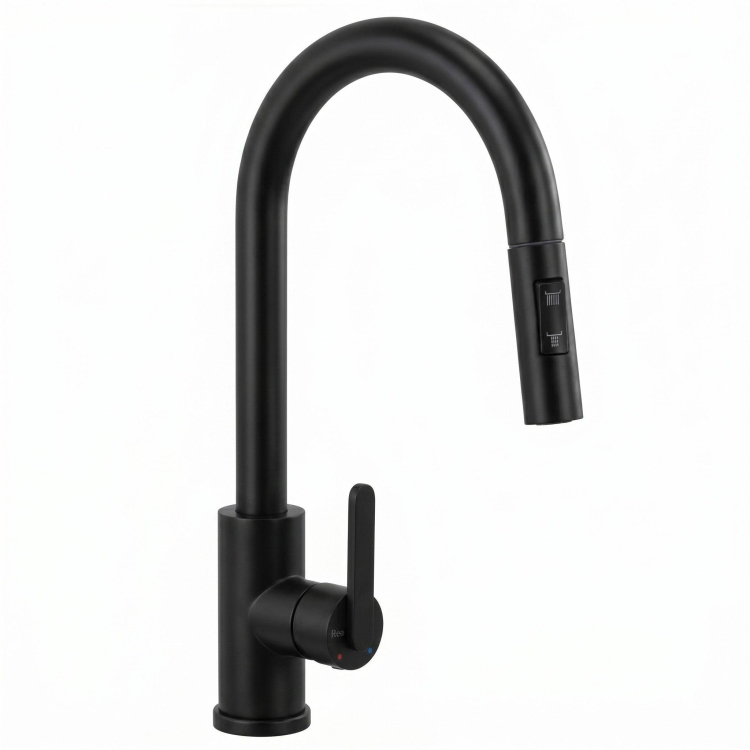 смеситель для кухни Rea Ontario black (REA-B6571)