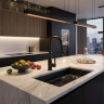 смеситель для кухни Rea Ontario black (REA-B6571)