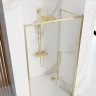 душевая дверь Rea Rapid Fold 90x195 безопасное стекло, gold (REA-K4129)