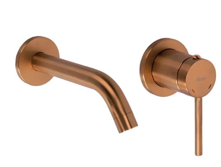 смеситель для умывальника Rea Clif скрытого монтажа, brushed copper + box (REA-B5842)