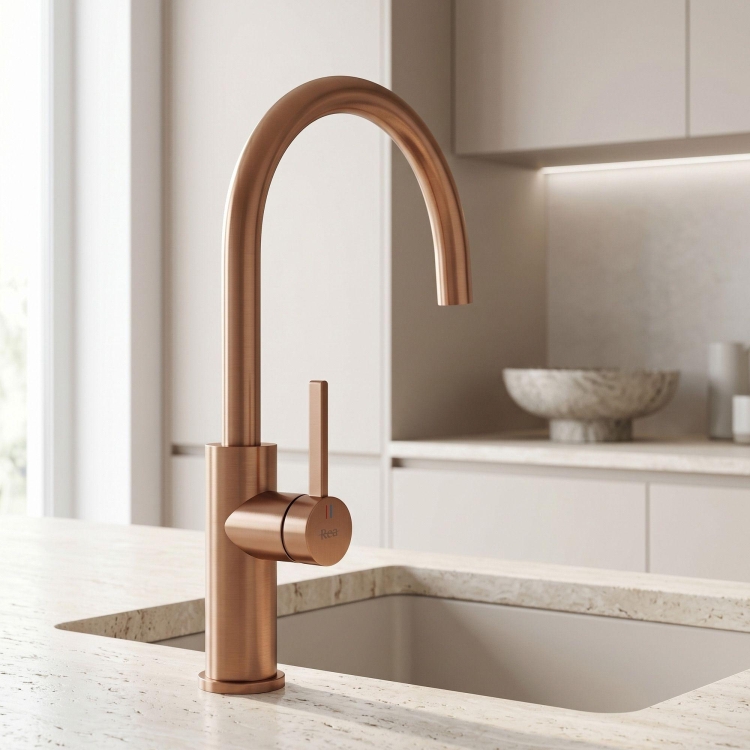 смеситель для кухни Rea Rivo brushed copper (REA-B9344)