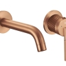 смеситель для умывальника Rea Argon скрытого монтажа, brushed copper + box (REA-B2093)